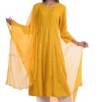 Bahaar Kalidaar Yellow Suit Set