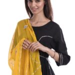 BAHAAR BLACK&YELLOW SUIT SET