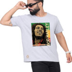 BOB MARLEY GREY PRINTED T-SHIRT