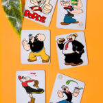 POPEYE PRINT SQUARE COASTER SET OF 6