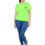 TAJNAN NEON SIMBA PRINT WOMEN'S T-SHIRT