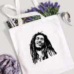 Eco Right Canvas Tote Bags for Unisex, College Bag for Girls & Boys, 100% Organic Cotton Tote Bag for Traveling & Daily Use (bob Marley Print)