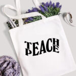 TAJNAN  TEACH PEACH TOTE BAG