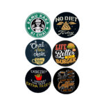 TAJNAN NO DIET ROUND COASTER SET OF 6