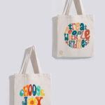 TAJNAN CHOOSE JOY TOTE BAG PACK OF 2