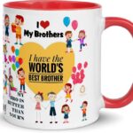 TAJNAN RED I LUV MY BROTHER MUG