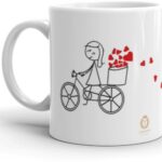 TAJNAN COUPLE DOODLE WHITE MUG