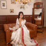 TAJNAN WOMEN ETHNIC WHITE KALIDAR SUIT SET