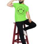 TAJNAN COTTON SMILEY PRINT T-SHIRT FOR MEN