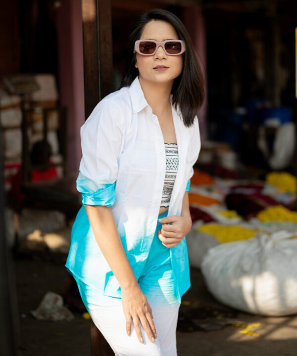 Tajnan Azure Breeze Cotton Co-Ord Set